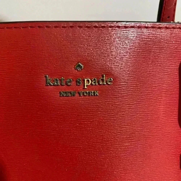 Kate spade red saffiano leather satchel handbag - Picture 5 of 15